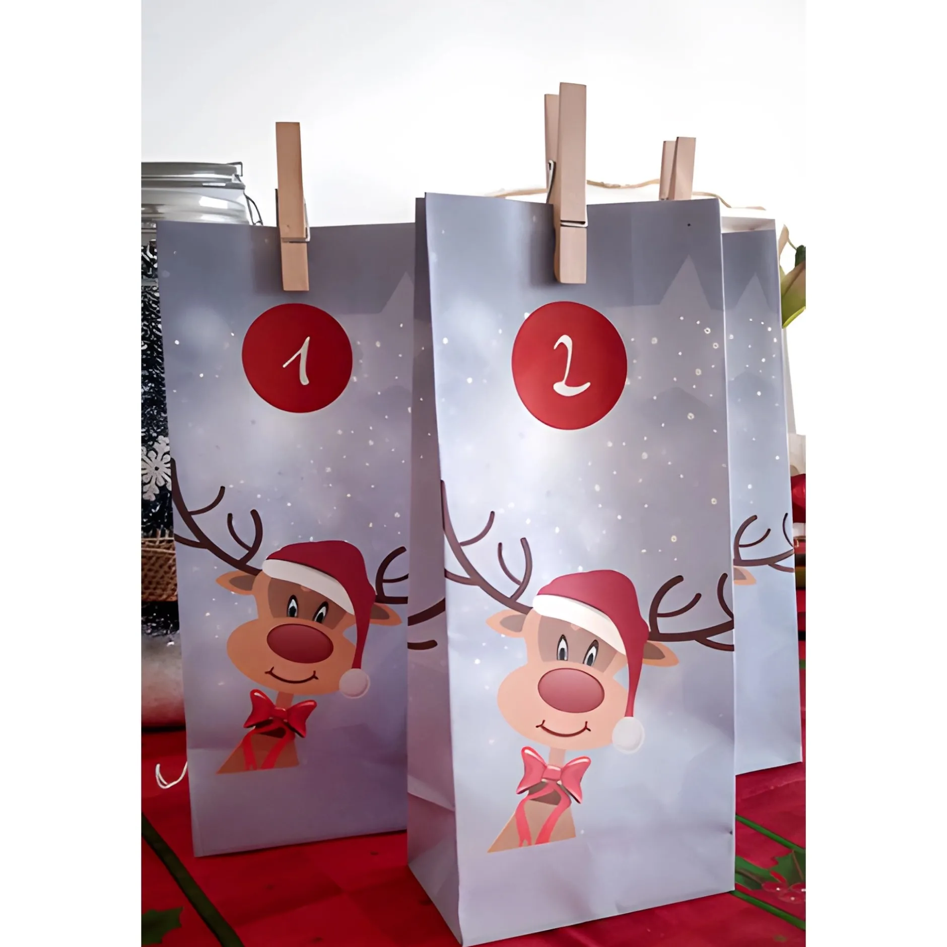 Adventskalender Set 'Rentier Ole', 72-teilig