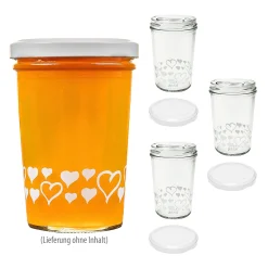 Becherglas 150 ml TO 66 'Herzen', 4er Set