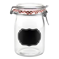 Bügelglas 'Ermetico' 1000 ml mit Tafel