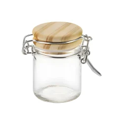 Bügelglas 45 ml mit Holzdeckel