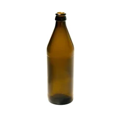 Bierflasche 500 ml braun mit Kronkorkenmündung Typ B