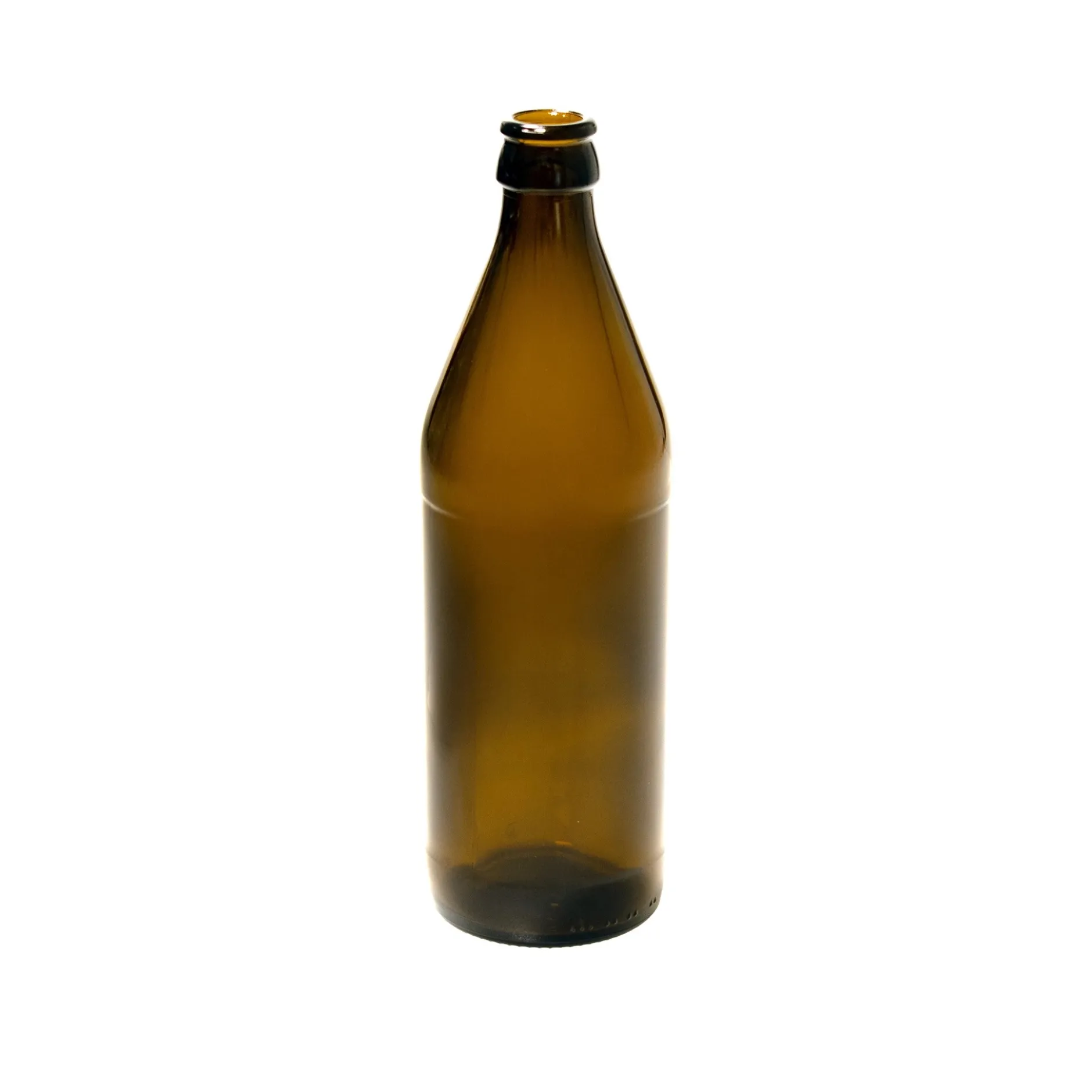 Bierflasche 500 ml braun mit Kronkorkenmündung Typ B