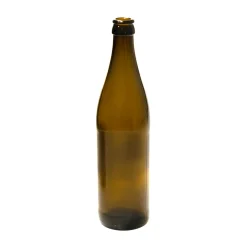 Bierflasche 500 ml braun mit Kronkorkenmündung Typ C