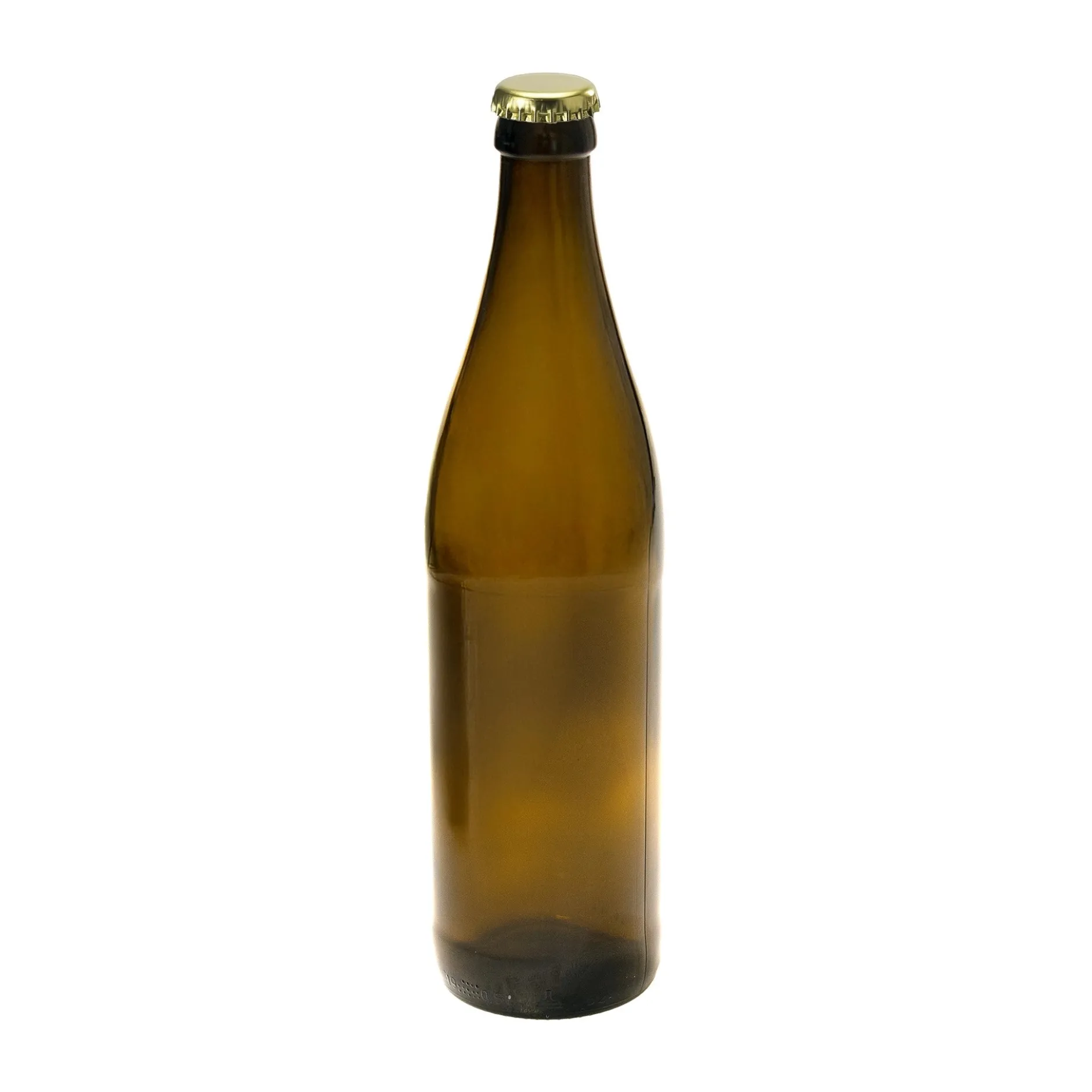 Bierflasche 500 ml braun mit Kronkorkenmündung Typ C
