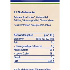Bio-Gelierzucker 1:1, 1 kg