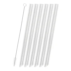 Bubble Tea Glastrinkhalme 21 cm, Ø 14 mm, 6 Stück