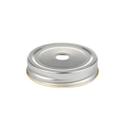 CT 70 Trinkhalmdeckel silber, Loch Ø 13 mm
