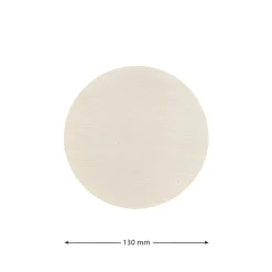 Deckchen 130 mm natur rund