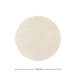 Deckchen 150 mm natur rund