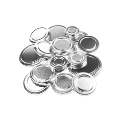 Deckel-Sortiment silber past., 21-teilig