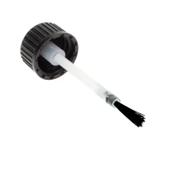 DIN 18 schwarz mit Pinsel für Tropfflasche 10 ml