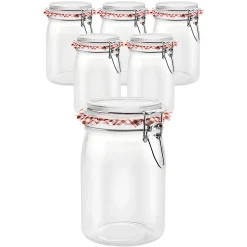 6er Set Bügelglas 'Ermetico' 1000 ml