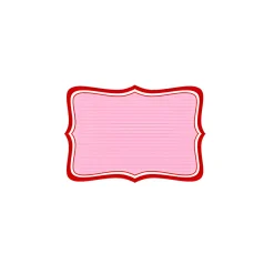 Etiketten 65 x 45 mm rot gestreift, A5, 64 Stück