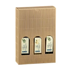 Flaschenkarton 3er 170 x 55 x 240 mm natur