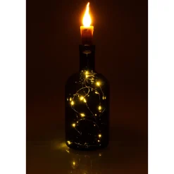 Flaschenlicht 'Flamme' mit 10 LEDs, warmweiß, 2 Stück