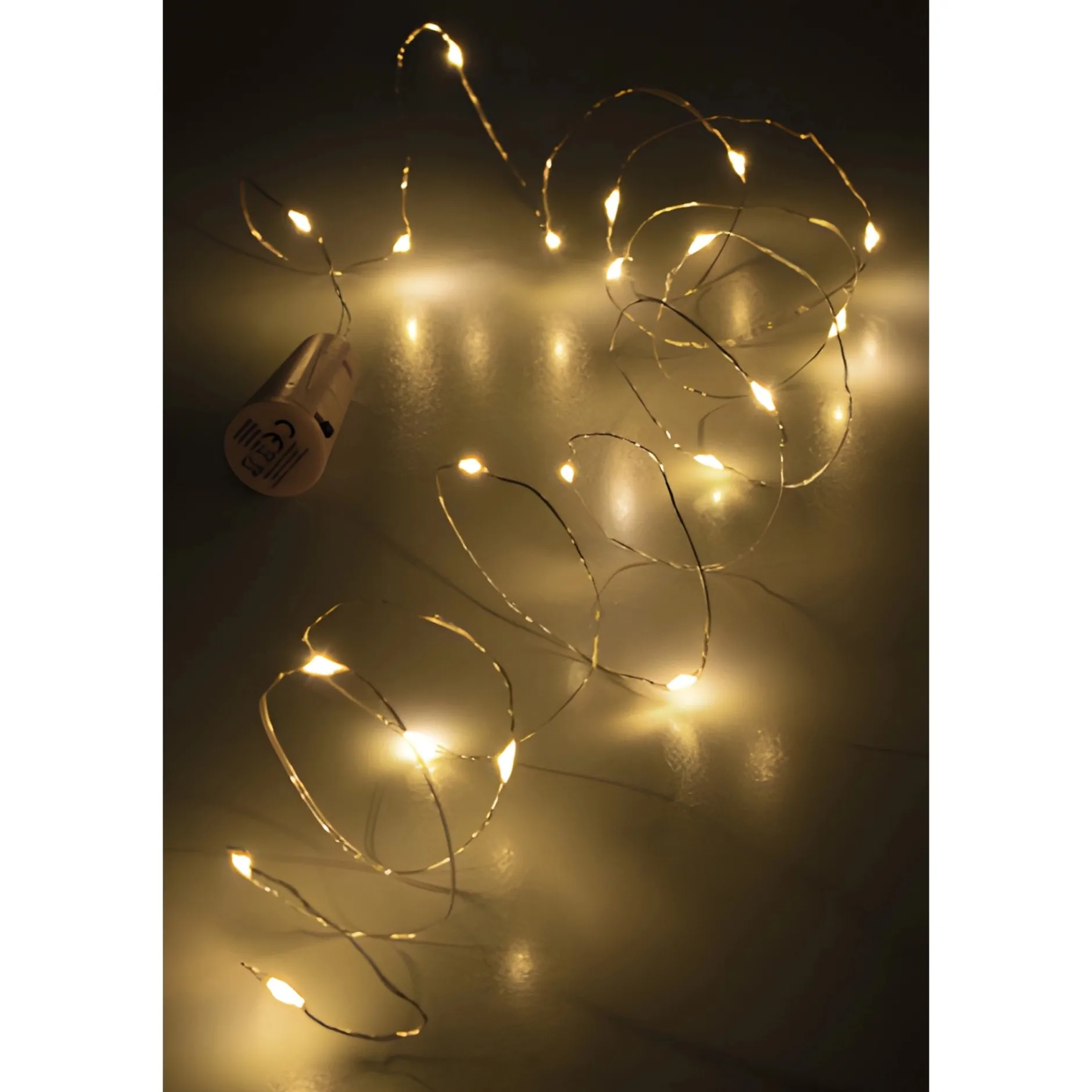 Flaschenlicht, 20 LEDs, warmweiß