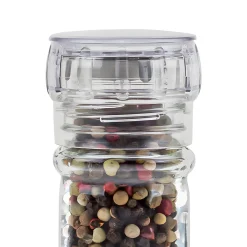 Gewürzmühle transparent mit Edelstahlmahlwerk