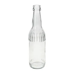 Glasflasche 'Linea' 330 ml mit Kronkorkenmündung