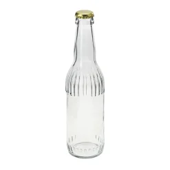 Glasflasche 'Linea' 330 ml mit Kronkorkenmündung