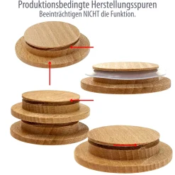Holzdeckel Ø 67 mm, auch für WECK RR 60
