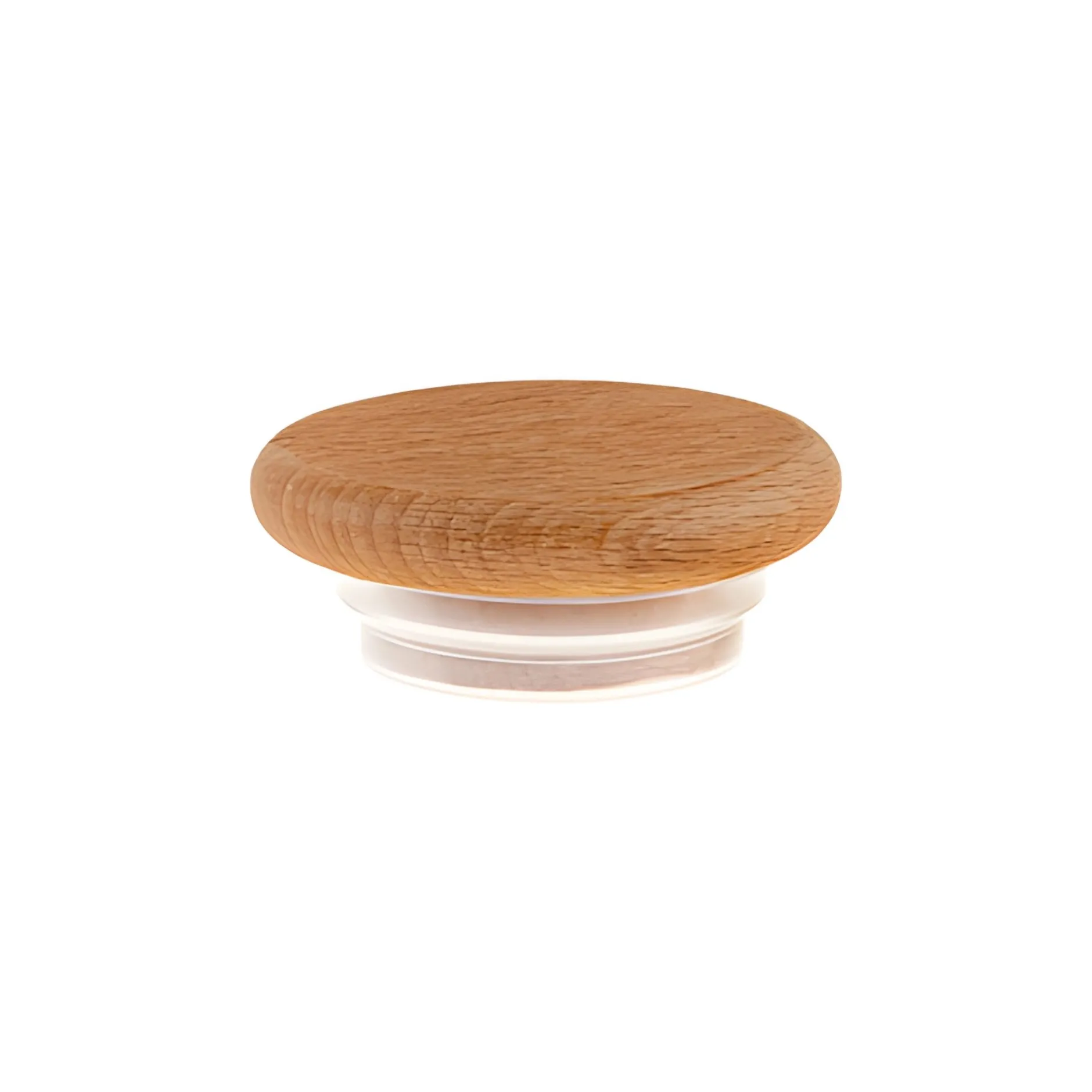 Holzdeckel Ø 56 mm mit Dichtung