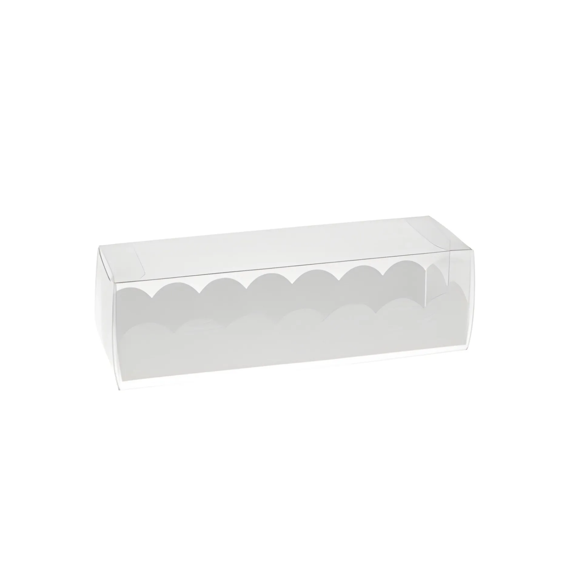 Klarsichtschachtel 190 x 50 x 50 mm mit Einlage weiß