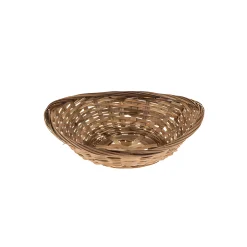 Korbschale 22 x 18 x 8 cm dunkel