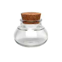 Korkenglas 40 ml bauchig