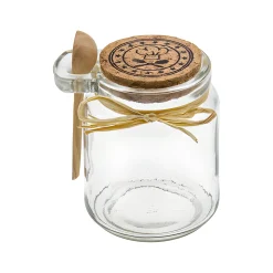 Korkenglas 220 ml mit Holzlöffel