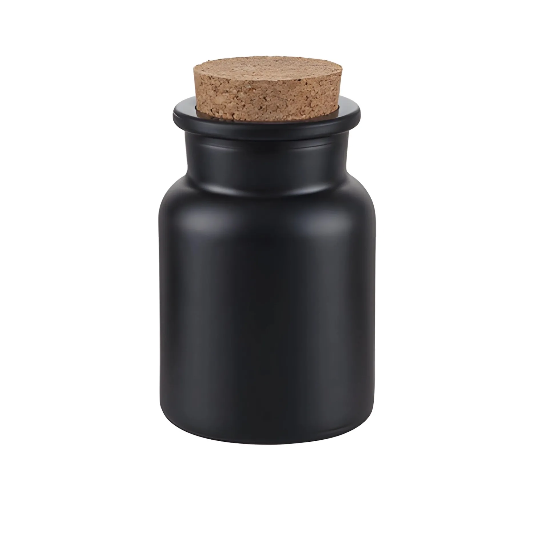 Korkenglas 150 ml schwarz matt beschichtet