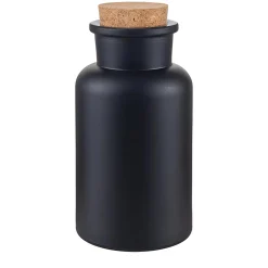 Korkenglas 300 ml schwarz matt beschichtet