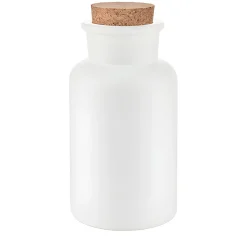 Korkenglas 300 ml weiß matt beschichtet