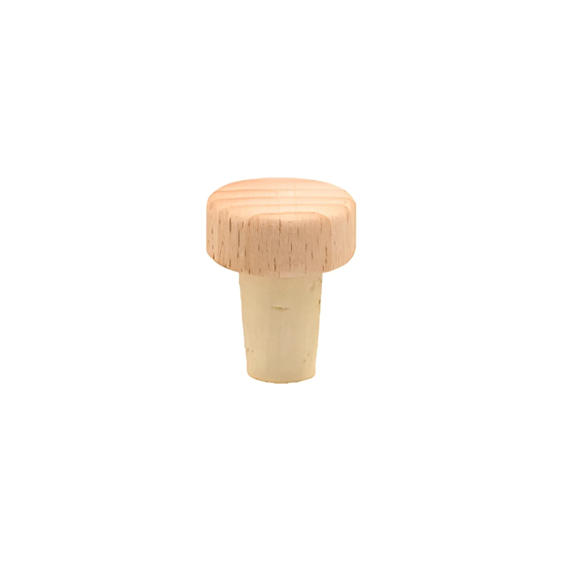 Korken 9/12 mm mit Holzscheibe Ø 20 mm