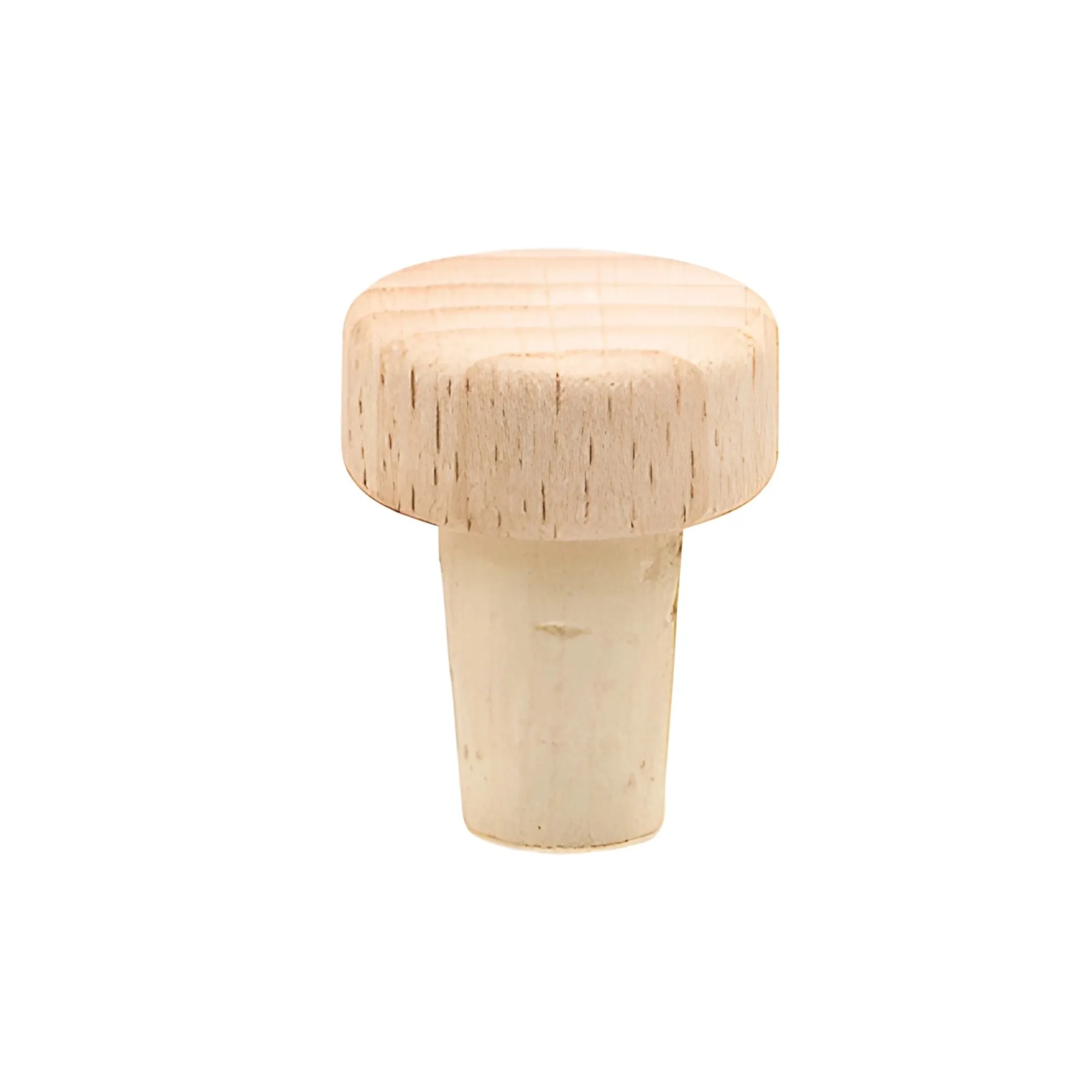 Korken 10/13 mm mit Holzscheibe Ø 20 mm