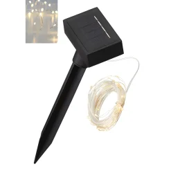 Lichterkette SOLAR mit 50 LEDs warmweiß