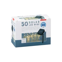 Lichterkette SOLAR mit 50 LEDs warmweiß