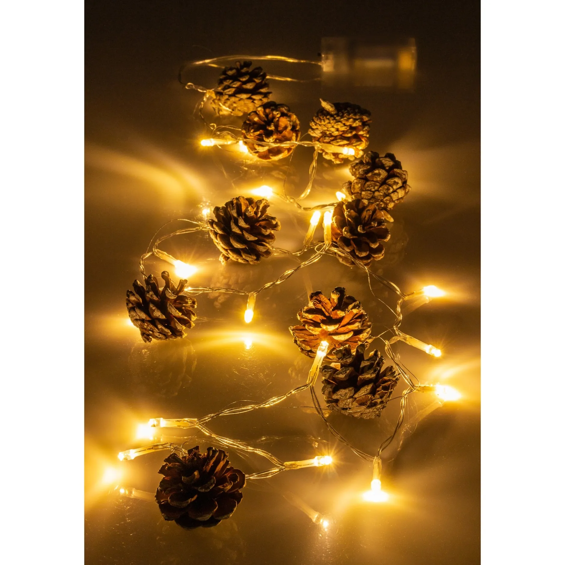 Lichterkette 'Tannenzapfen' mit 20 LEDs, 120 cm