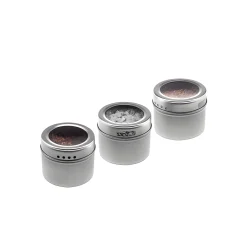 Magnetische Metalldose 110 ml mit Sichtverschluss