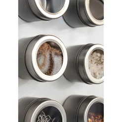 Magnetische Metalldose 110 ml mit Sichtverschluss