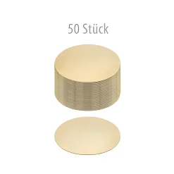 Pappscheibe Ø 120 mm gold/silber, 50 Stück