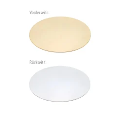 Pappscheibe Ø 160 mm gold/silber, 50 Stück