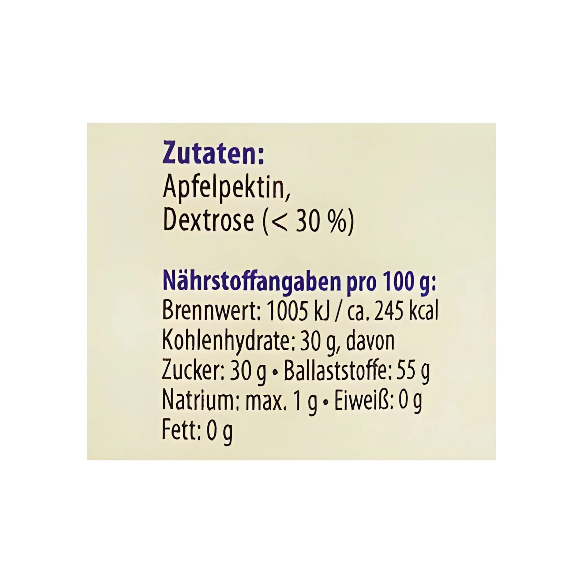 Pektin 2:1 / 3:1, 250 g