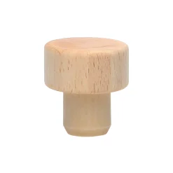PE-Stopfen 16 mm mit Holzscheibe Ø 29 mm