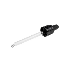 Pipette DIN 18 mit Originalitätsring schwarz 106 mm