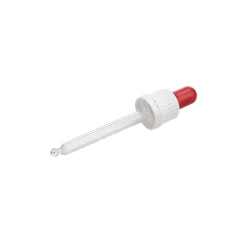 Pipette DIN 18 mit Originalitätsring weiß 89 mm