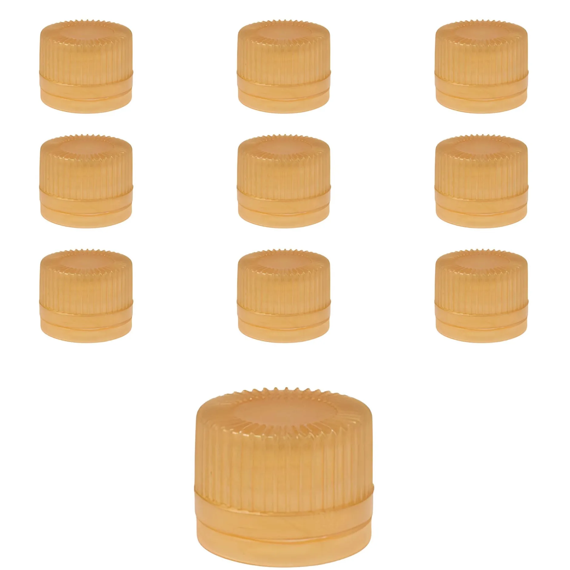 PP 18 gold Kunststoff mit Originalitätsring, 10 Stück