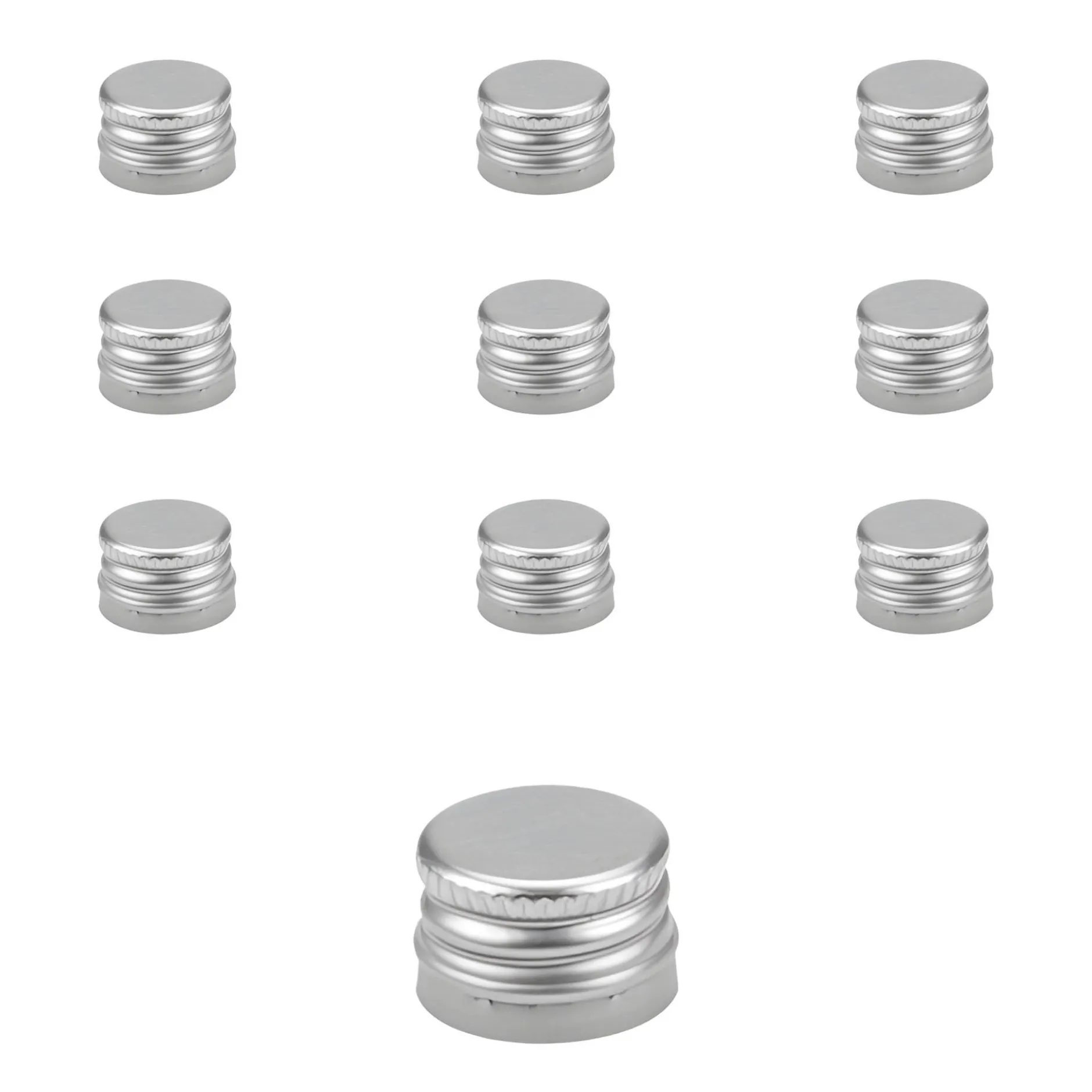 PP 18 silber Aluminium mit Originalitätsring, 10 Stück
