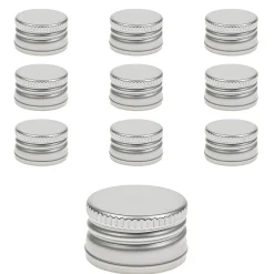 PP 28 silber Aluminium ohne Rollrand Typ A, 10 Stück