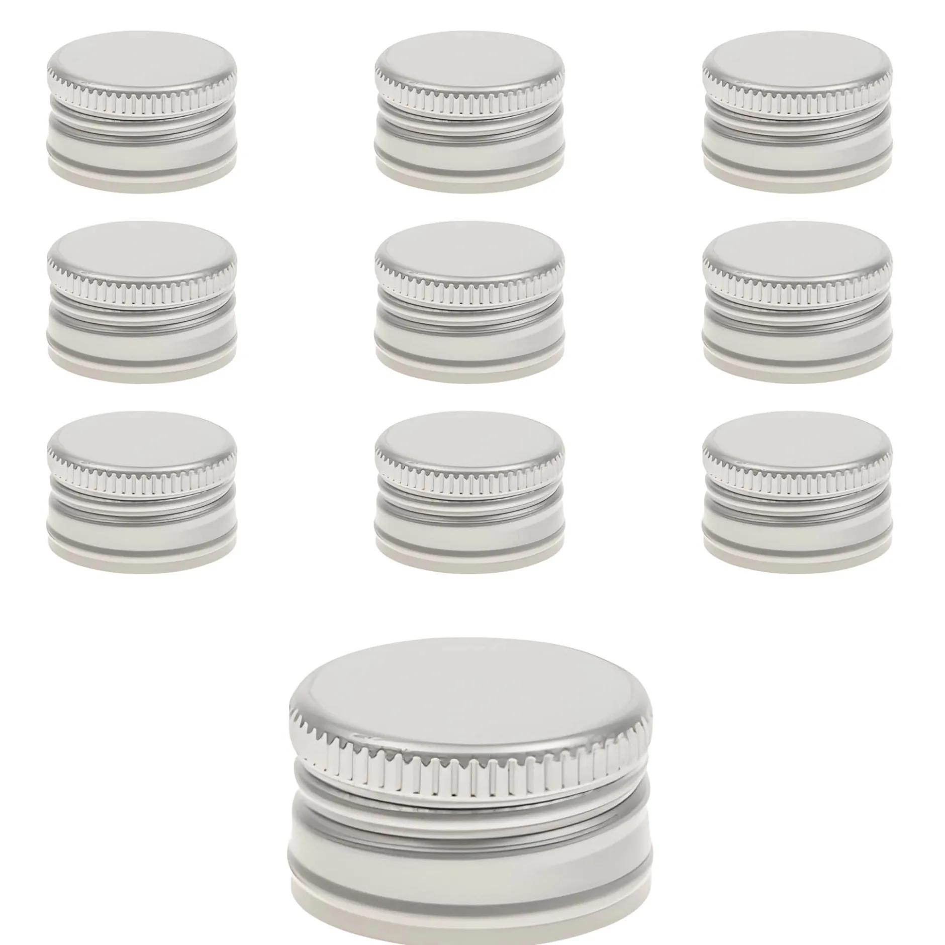 PP 24 silber Aluminium, 10 Stück