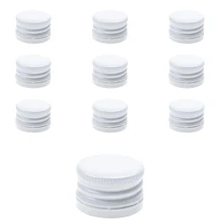 PP 28 weiß Aluminium mit Originalitätsring, 10 Stück